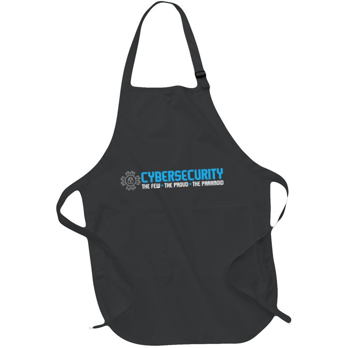 Cybersecurity The Paranoid It Analyst Programmer Hacker Full-Length Apron With Pockets