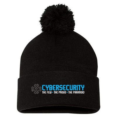 Cybersecurity The Paranoid It Analyst Programmer Hacker Pom Pom 12in Knit Beanie