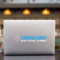 Cybersecurity The Paranoid It Analyst Programmer Hacker Permanent Decal Sticker