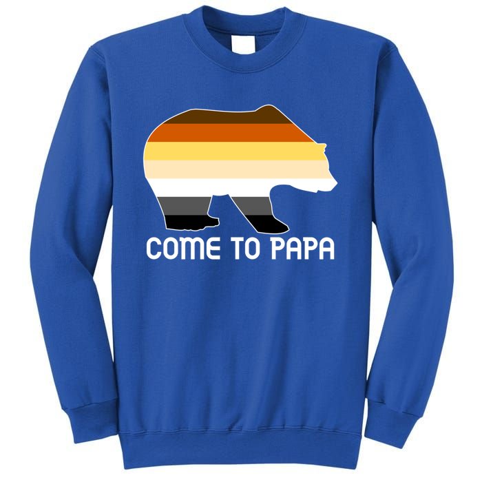 Come To Papa Bear Pride Flag Gift Sweatshirt