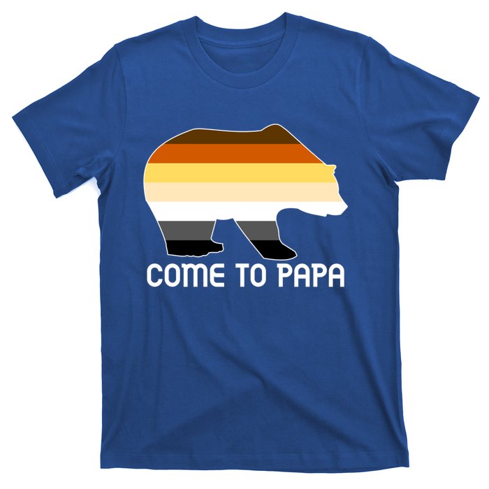 Come To Papa Bear Pride Flag Gift T-Shirt