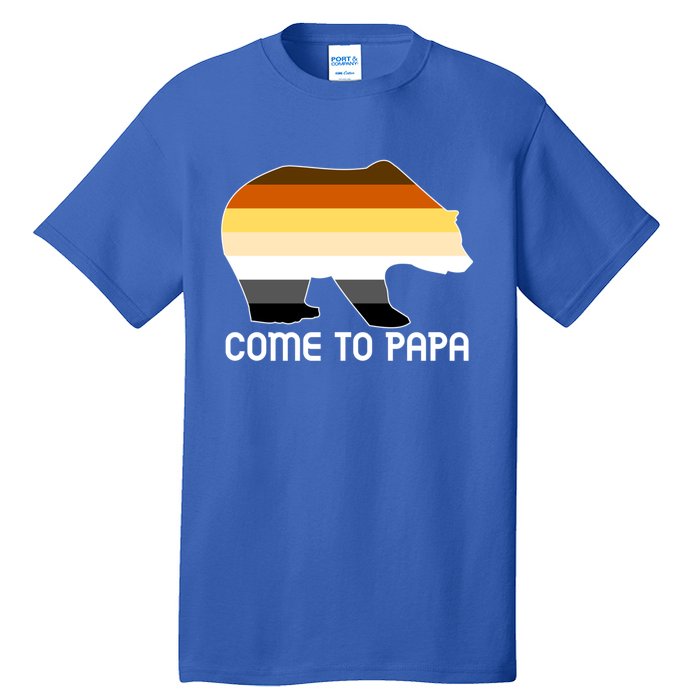 Come To Papa Bear Pride Flag Gift Tall T-Shirt