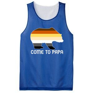 Come To Papa Bear Pride Flag Gift Mesh Reversible Basketball Jersey Tank