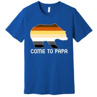 Come To Papa Bear Pride Flag Gift Premium T-Shirt