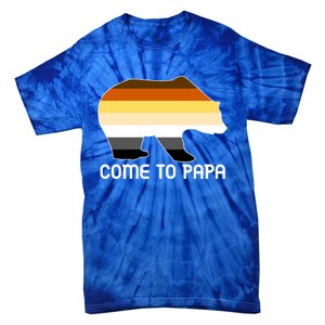 Come To Papa Bear Pride Flag Gift Tie-Dye T-Shirt