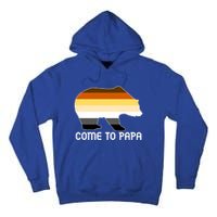 Come To Papa Bear Pride Flag Gift Tall Hoodie