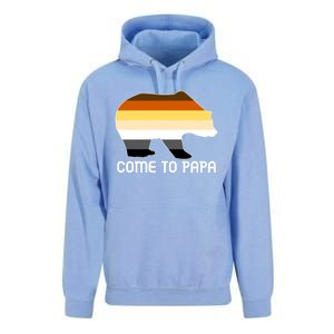 Come To Papa Bear Pride Flag Gift Unisex Surf Hoodie