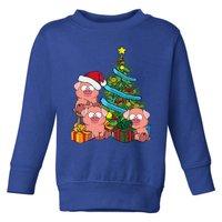 Christmas Tree Pig Lover Farm Animals Swine Pig Toddler Sweatshirt