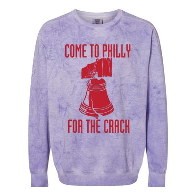 Come To Philly For Crack Colorblast Crewneck Sweatshirt