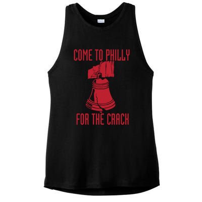 Come To Philly For Crack Ladies PosiCharge Tri-Blend Wicking Tank