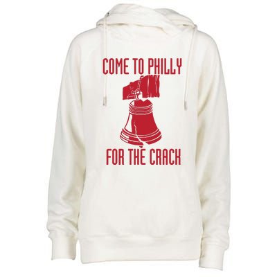 Come To Philly For Crack Womens Funnel Neck Pullover Hood