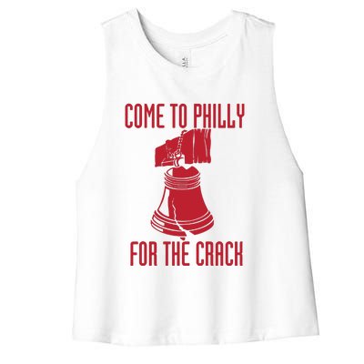 Come To Philly For Crack Women's Racerback Cropped Tank