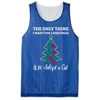 Christmas Tree Paw Adopt A Cat Pet Adoption Rescue Quote Gift Mesh Reversible Basketball Jersey Tank