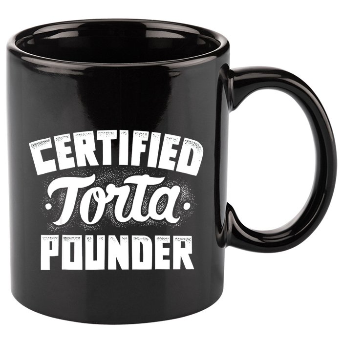 Certified Torta Pounder 11oz C Handle Ceramic Mug