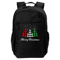 Christmas Tree Plaid Christmas Tree Merry Christmas Tree Daily Commute Backpack