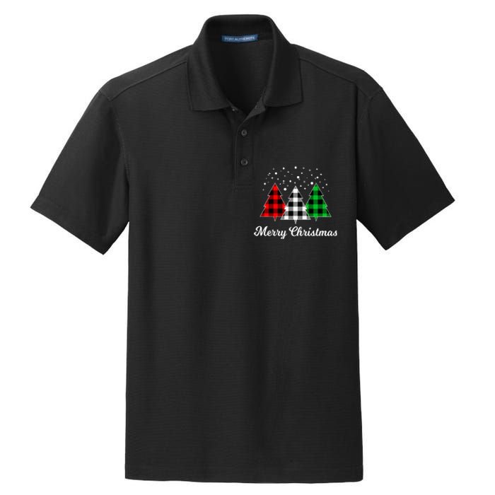 Christmas Tree Plaid Christmas Tree Merry Christmas Tree Dry Zone Grid Polo