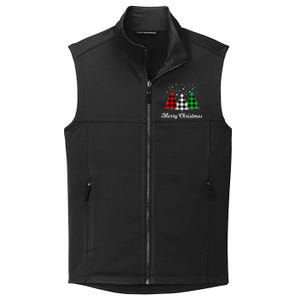 Christmas Tree Plaid Christmas Tree Merry Christmas Tree Collective Smooth Fleece Vest