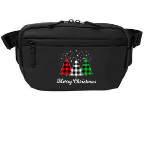 Christmas Tree Plaid Christmas Tree Merry Christmas Tree Crossbody Pack