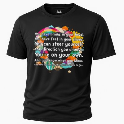 Cute The Places You'll Go Reading Book Fan Performance Shirt