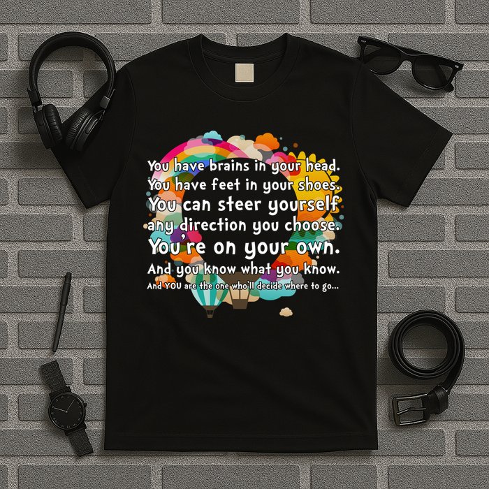 Cute The Places You'll Go Reading Book Fan T-Shirt