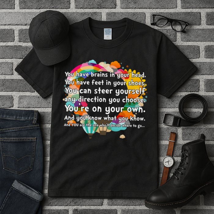 Cute The Places You'll Go Reading Book Fan Tall T-Shirt