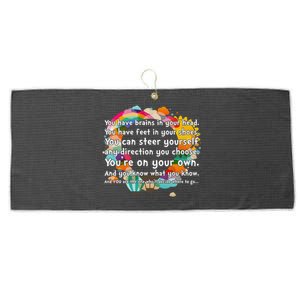 Cute The Places You'll Go Reading Book Fan Large Microfiber Waffle Golf Towel