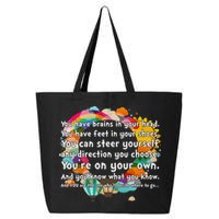 Cute The Places You'll Go Reading Book Fan 25L Jumbo Tote
