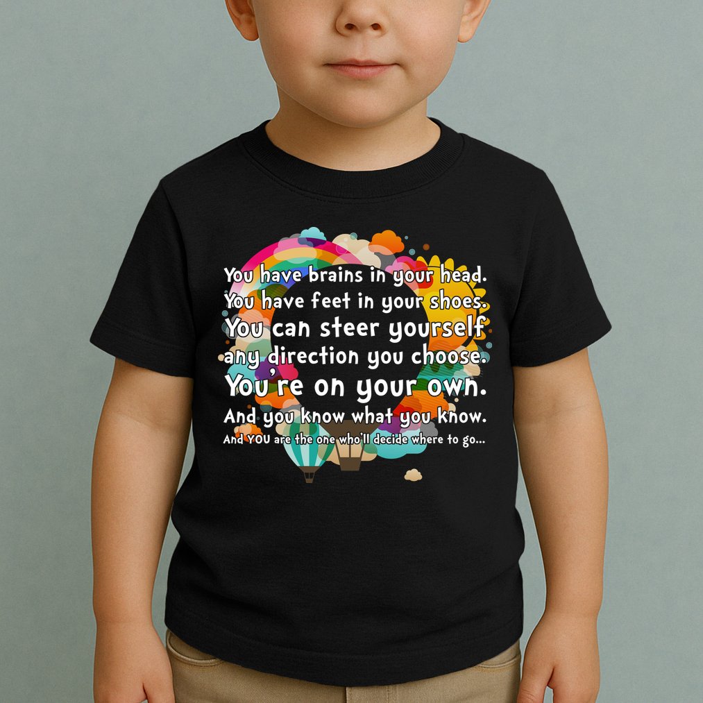 Cute The Places You'll Go Reading Book Fan Toddler T-Shirt