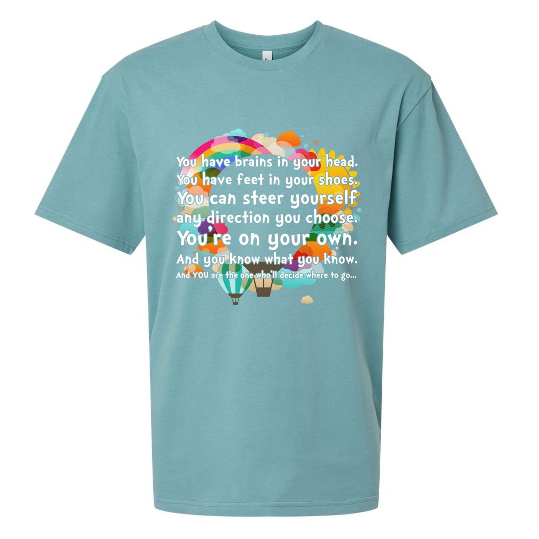 Cute The Places You'll Go Reading Book Fan Sueded Cloud Jersey T-Shirt