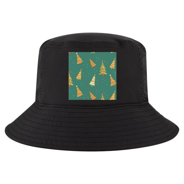 Christmas Trees Pattern Cool Comfort Performance Bucket Hat