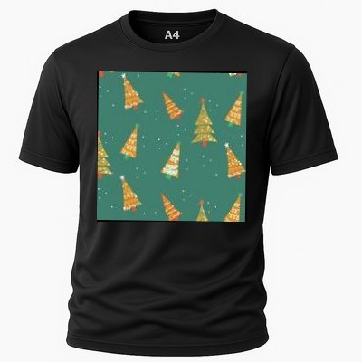 Christmas Trees Pattern Performance Shirt