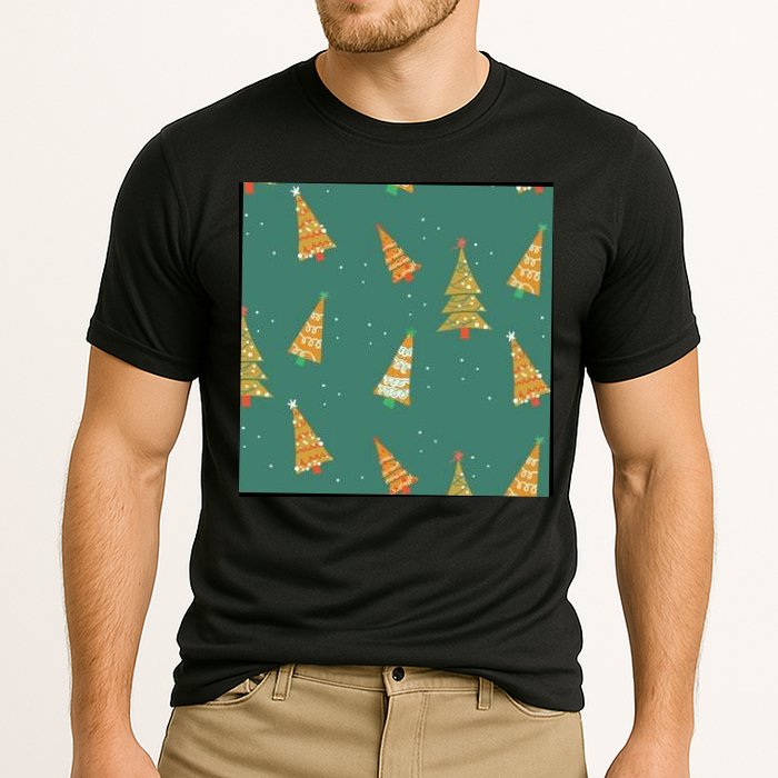 Christmas Trees Pattern Performance Shirt