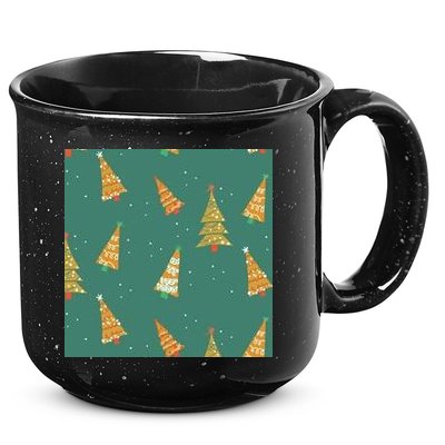 Christmas Trees Pattern 15oz Campfire Ceramic Mug