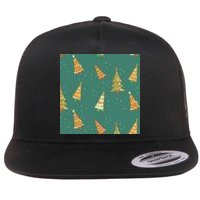 Christmas Trees Pattern Flatbill Hat