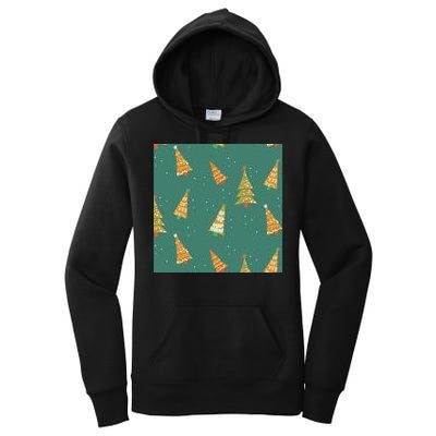 Christmas Trees Pattern Women's Pullover Hoodie