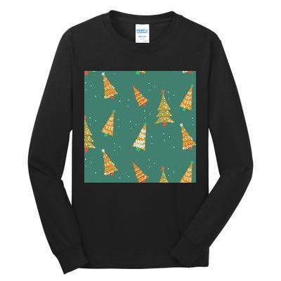 Christmas Trees Pattern Tall Long Sleeve T-Shirt