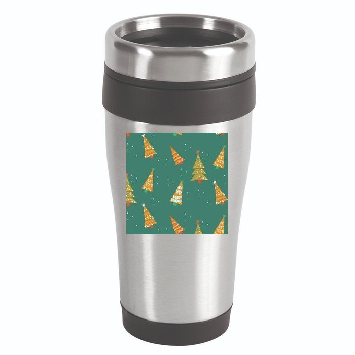 Christmas Trees Pattern 16oz Travel Tumbler