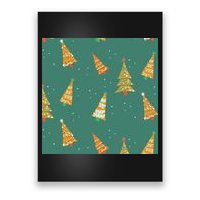 Christmas Trees Pattern Poster