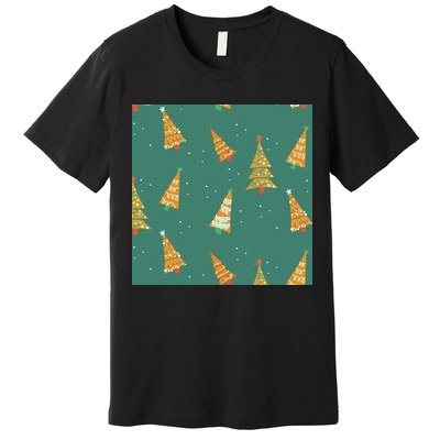 Christmas Trees Pattern Premium T-Shirt