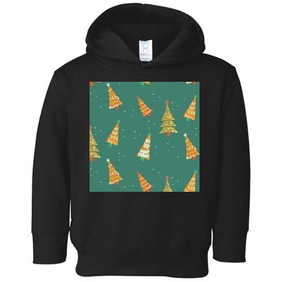 Christmas Trees Pattern Toddler Hoodie