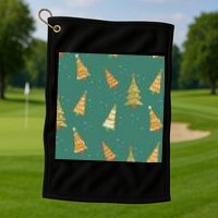 Christmas Trees Pattern Golf Towel