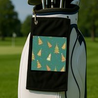 Christmas Trees Pattern Golf Towel