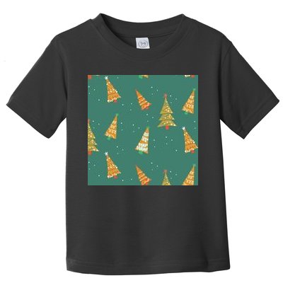 Christmas Trees Pattern Toddler T-Shirt