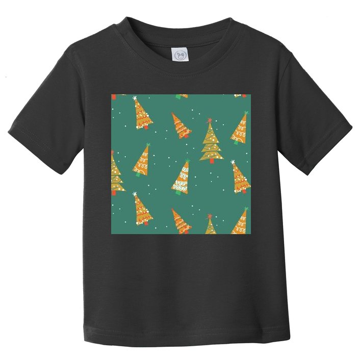 Christmas Trees Pattern Toddler T-Shirt