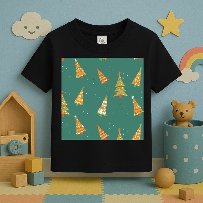 Christmas Trees Pattern Toddler T-Shirt