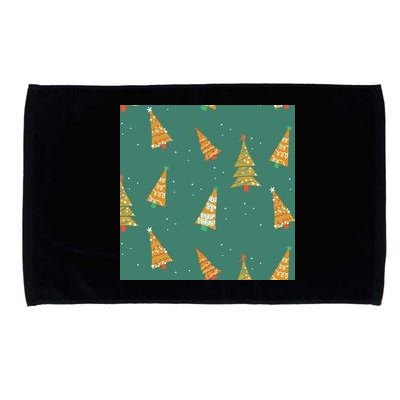 Christmas Trees Pattern Microfiber Hand Towel