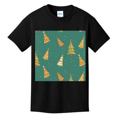 Christmas Trees Pattern Kids T-Shirt