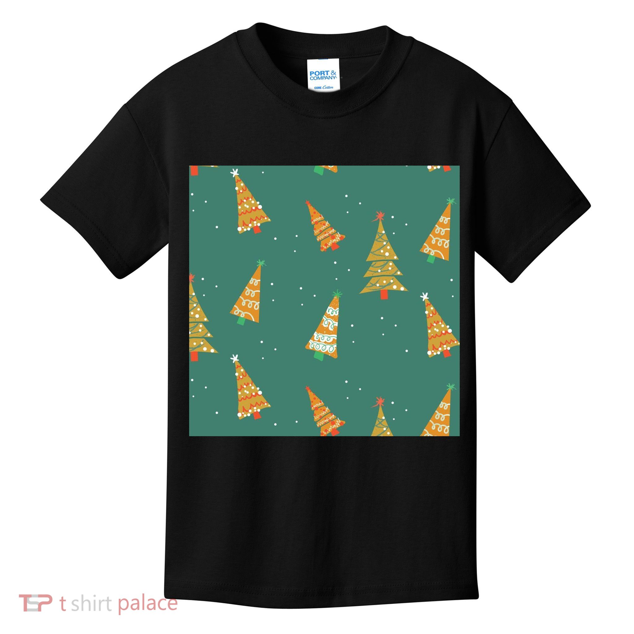 Christmas Trees Pattern Kids T-Shirt