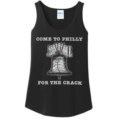 Come To P.H.I.L.L.Y For The Crack Liberty Bell Ladies Essential Tank