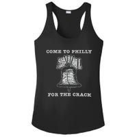 Come To P.H.I.L.L.Y For The Crack Liberty Bell Ladies PosiCharge Competitor Racerback Tank